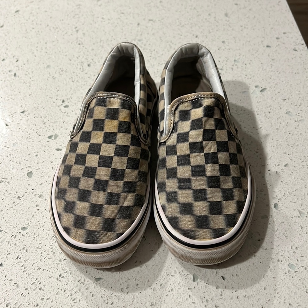 Checkered 3D vans. Used. Accepting best offer